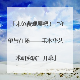 来免费观展吧！“守望与在场——毛本华艺术研究展”开幕