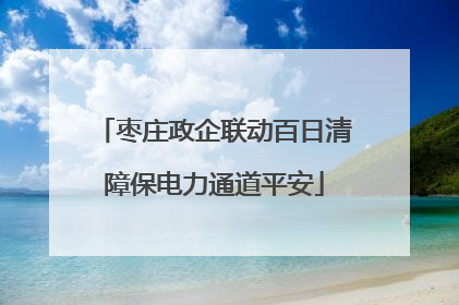 枣庄政企联动百日清障保电力通道平安