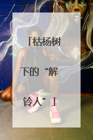 枯杨树下的“解铃人”
