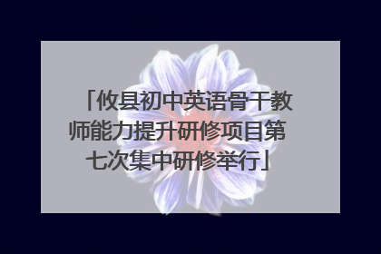 攸县初中英语骨干教师能力提升研修项目第七次集中研修举行