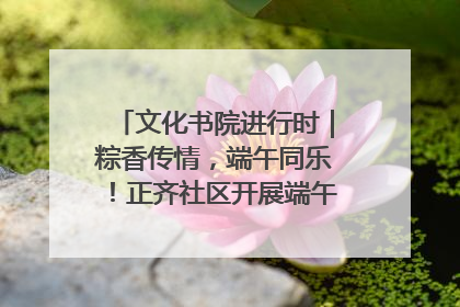 文化书院进行时｜粽香传情，端午同乐！正齐社区开展端午包粽子大赛