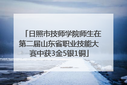 日照市技师学院师生在第二届山东省职业技能大赛中获3金5银1铜