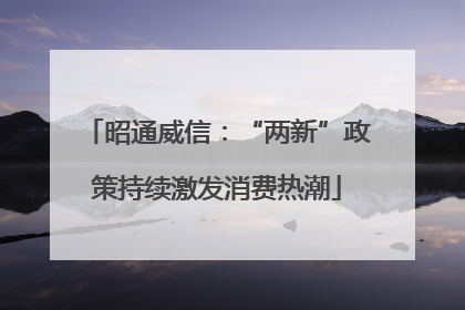 昭通威信：“两新”政策持续激发消费热潮