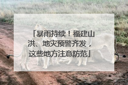 暴雨持续！福建山洪、地灾预警齐发，这些地方注意防范
