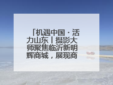 机遇中国・活力山东丨摄影大师聚焦临沂新明辉商城，展现商贸物流新风貌