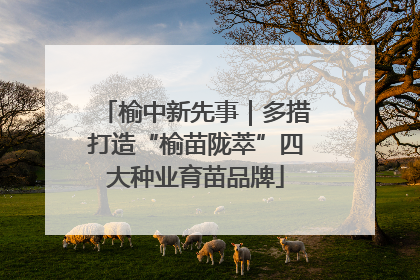 榆中新先事｜多措打造“榆苗陇萃”四大种业育苗品牌