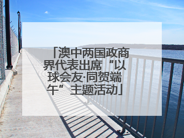 澳中两国政商界代表出席“以球会友·同贺端午”主题活动