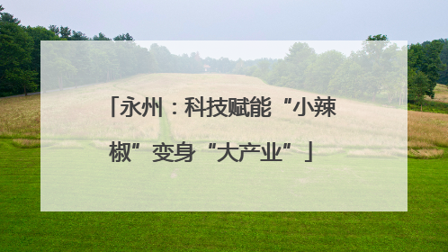 永州：科技赋能“小辣椒”变身“大产业”