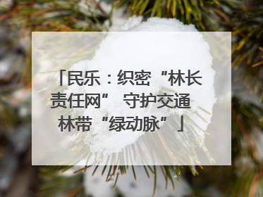 民乐：织密“林长责任网” 守护交通林带“绿动脉”