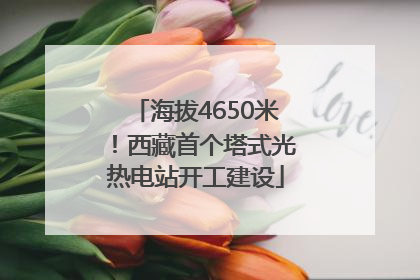 海拔4650米！西藏首个塔式光热电站开工建设