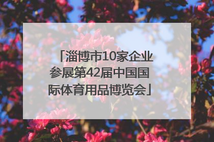 淄博市10家企业参展第42届中国国际体育用品博览会
