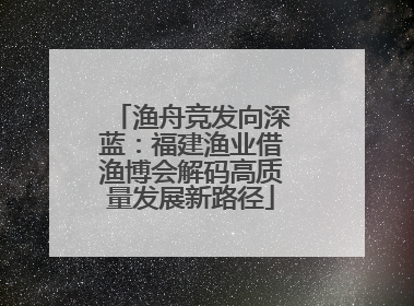 渔舟竞发向深蓝：福建渔业借渔博会解码高质量发展新路径