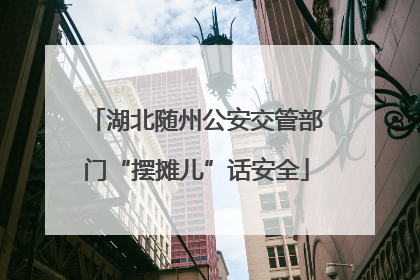 湖北随州公安交管部门“摆摊儿”话安全