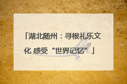 湖北随州：寻根礼乐文化 感受“世界记忆”