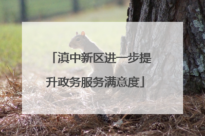 滇中新区进一步提升政务服务满意度