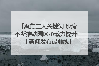 聚焦三大关键词 沙湾不断推动园区承载力提升丨新闻发布最前线