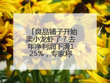 良品铺子开始卖小龙虾了？去年净利润下滑125%，专家称转型极为关键