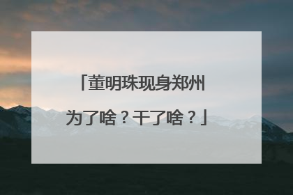 董明珠现身郑州 为了啥？干了啥？