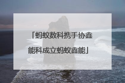 蚂蚁数科携手协鑫能科成立蚂蚁鑫能