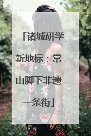 诸城研学新地标：常山脚下非遗一条街