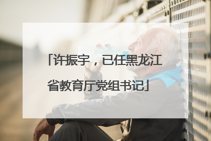许振宇，已任黑龙江省教育厅党组书记