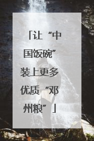 让“中国饭碗”装上更多优质“邓州粮”
