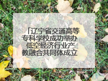 辽宁省交通高等专科学校成功举办 低空经济行业产教融合共同体成立大会暨共建低空经济产教融合新生态论坛