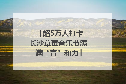 超5万人打卡 长沙草莓音乐节满满“青”和力