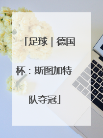 足球｜德国杯：斯图加特队夺冠