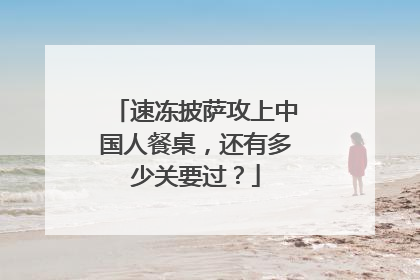 速冻披萨攻上中国人餐桌，还有多少关要过？