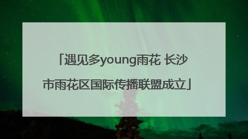 遇见多young雨花 长沙市雨花区国际传播联盟成立