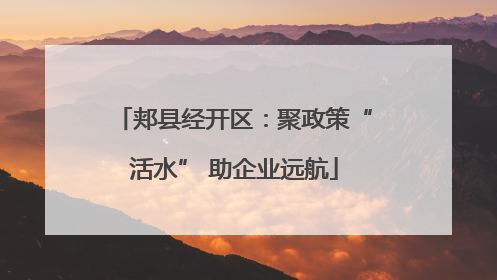 郏县经开区：聚政策“活水” 助企业远航