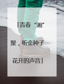 青春“湘”聚，听金种子花开的声音