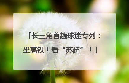 长三角首趟球迷专列：坐高铁！看“苏超”！