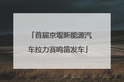 首届京堰新能源汽车拉力赛鸣笛发车