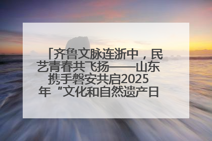 齐鲁文脉连浙中，民艺青春共飞扬——山东携手磐安共启2025年“文化和自然遗产日”系列活动