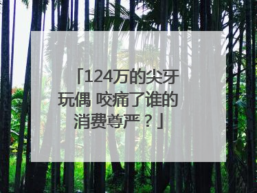 124万的尖牙玩偶 咬痛了谁的消费尊严？