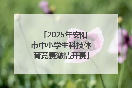 2025年安阳市中小学生科技体育竞赛激情开赛
