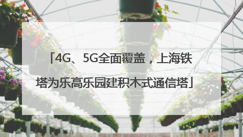4G、5G全面覆盖，上海铁塔为乐高乐园建积木式通信塔